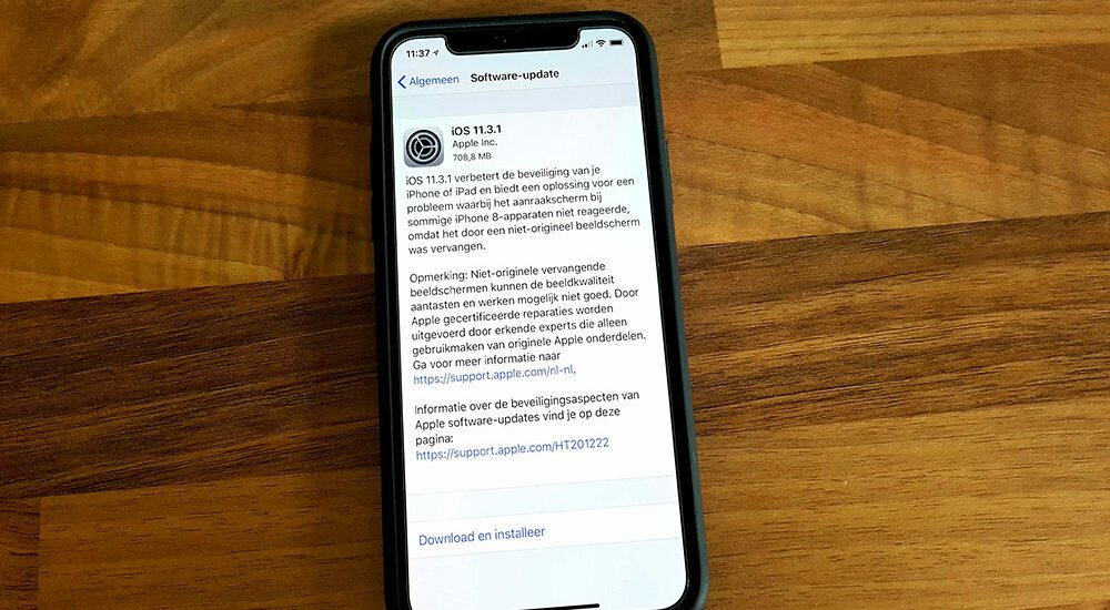 iOS 11.3.1 (Foto: Riccardo de Wit)