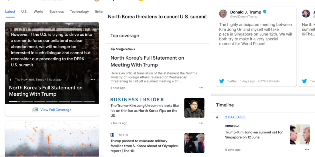 Google News app iOS